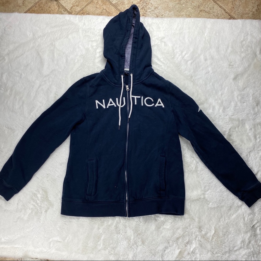 Nautica Long Sleeve Zip Up Sweater